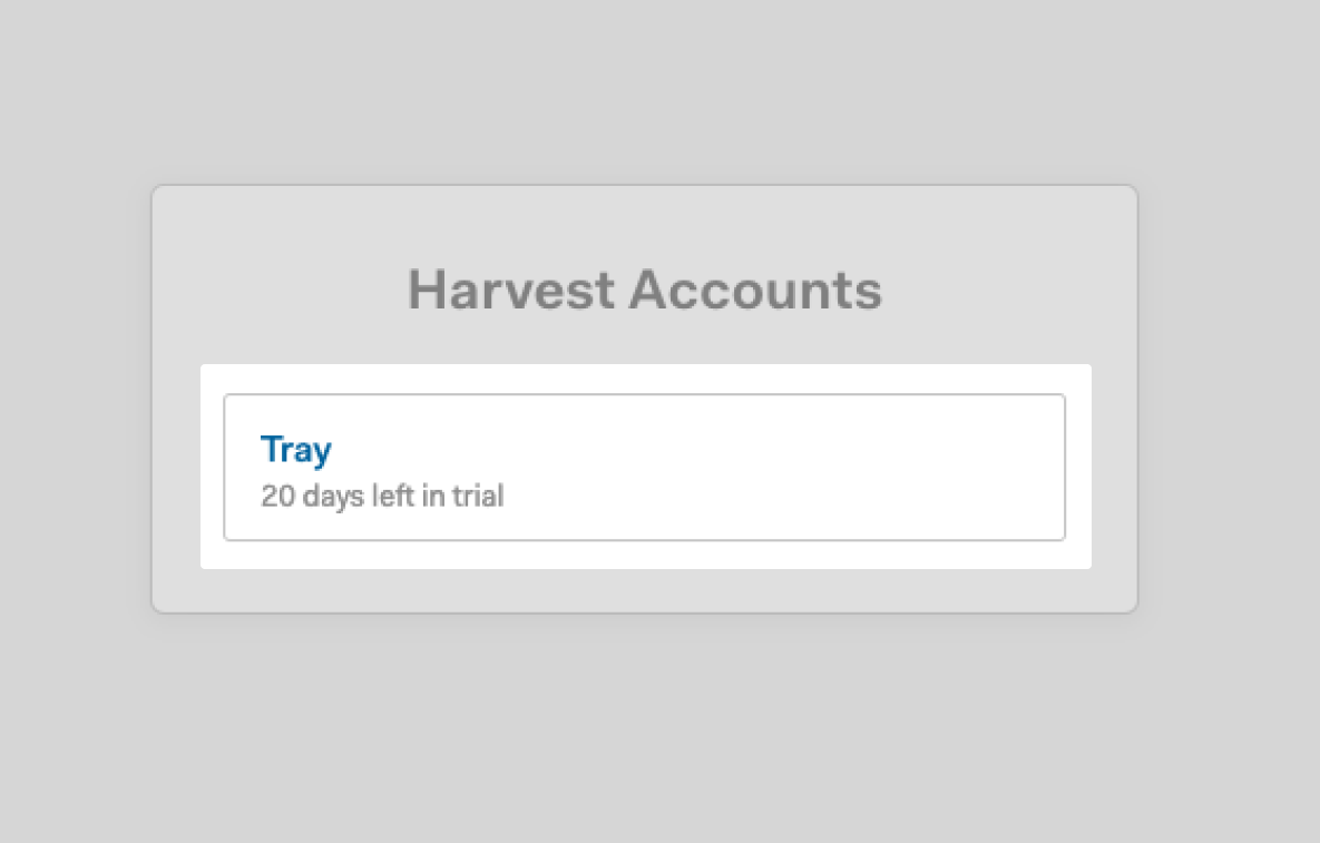 harvest-account-application