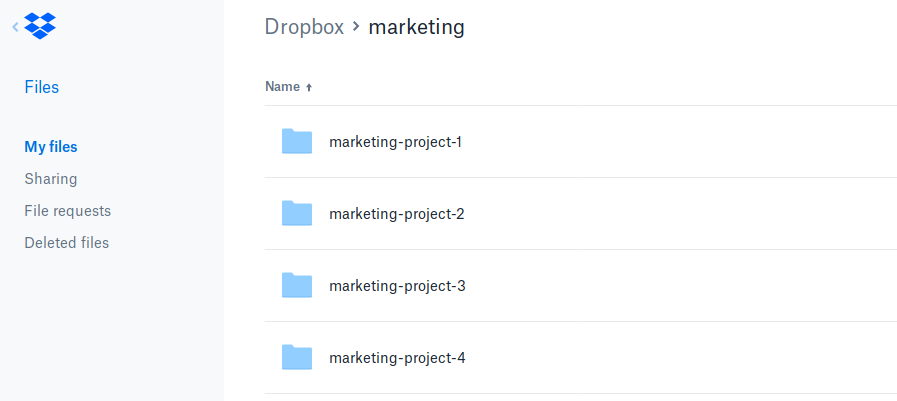 dropbox-folder-list