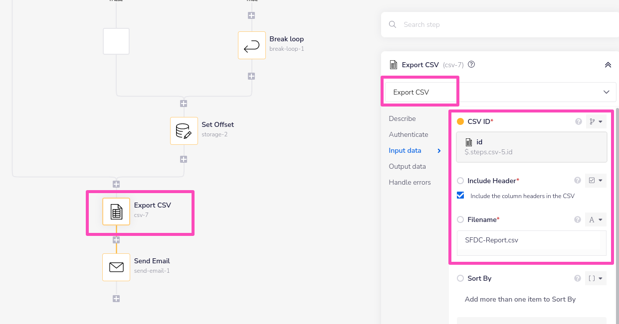 CSV Editor | Tray.io Documentation