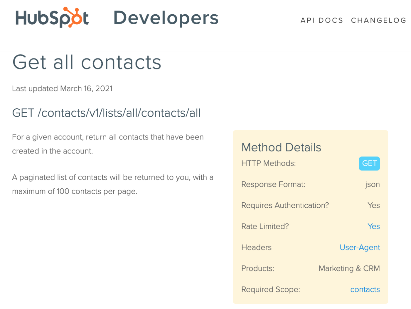 Hubspot Tray.io documentation