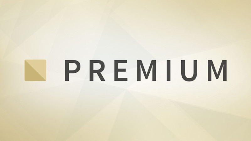 Premium ecris en noir sur fond doré