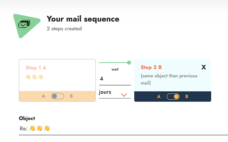 A/B for your cold-mailing in Emelia