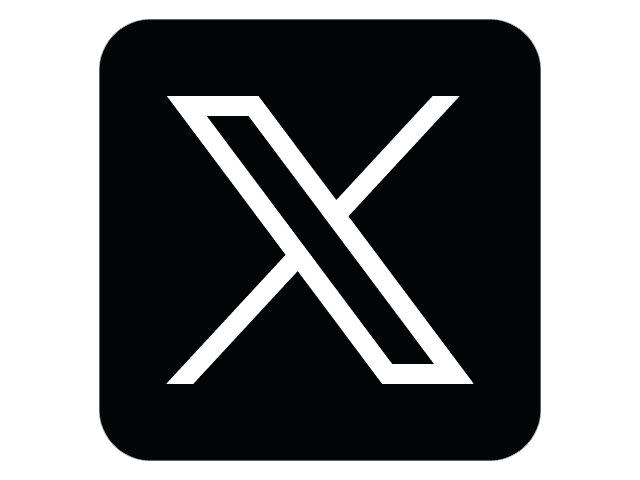 X blanc sur fond noir