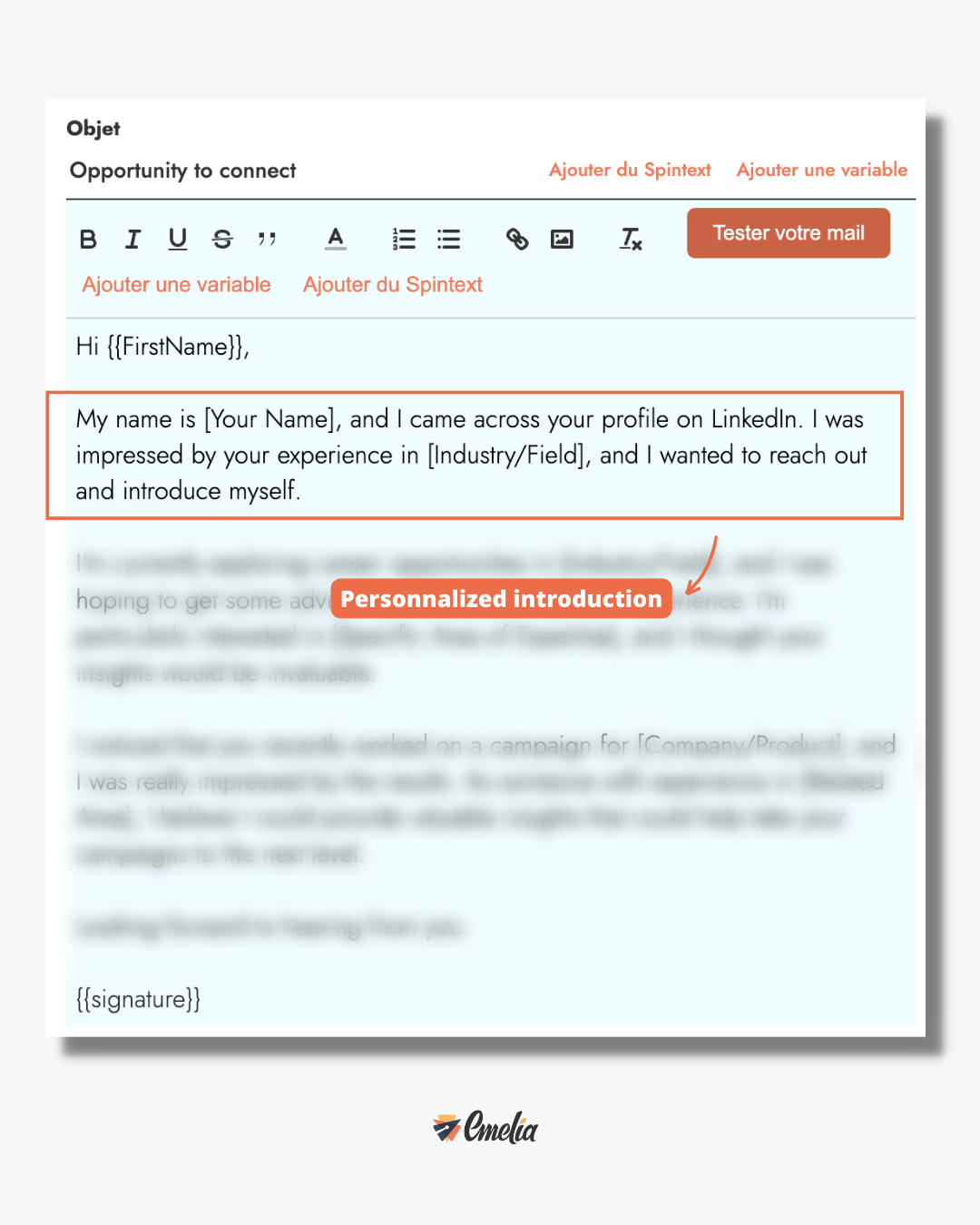 cold email personnalized introduction