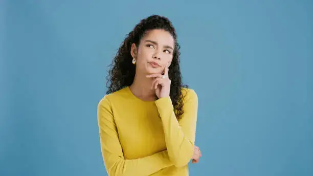 Woman wondering