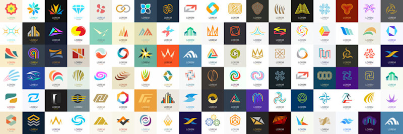 Board with over 70 logos