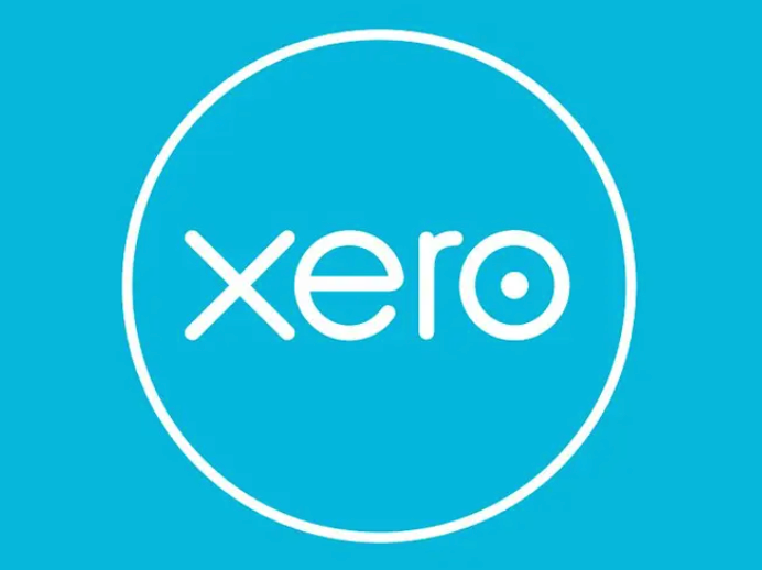 Xero written in white in a circle on a blue background