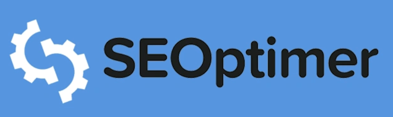 SEOptimer written in black on a blue background
