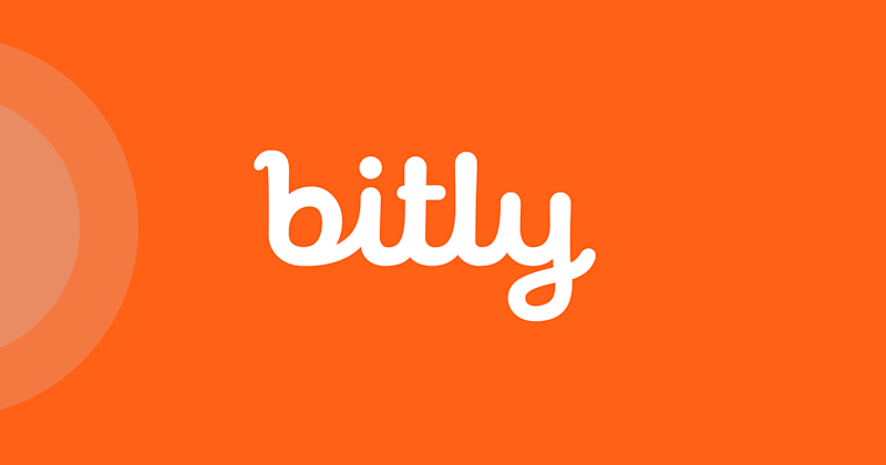 Bitly written in white on an orange background