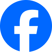 F white in blue circle