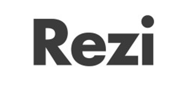 REZI written in black on a white background