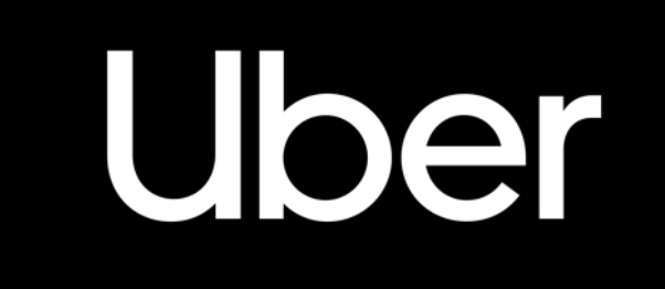 Uber written in white on a black background