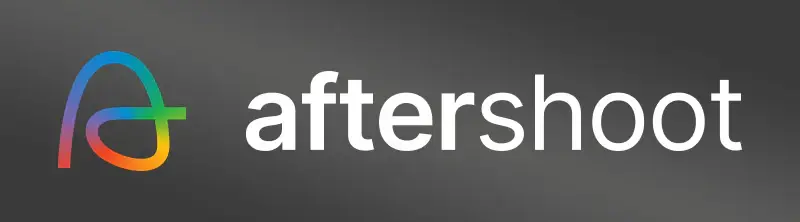 
Aftershoot written in white on a gray background with a multicolored A next to it.