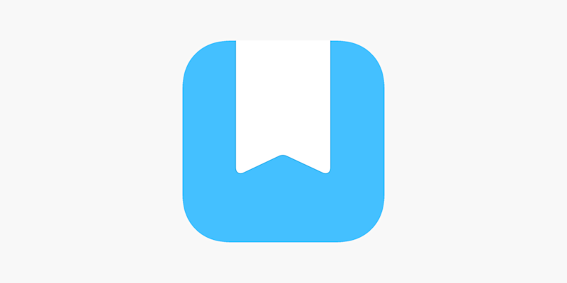 Light blue and white logo
