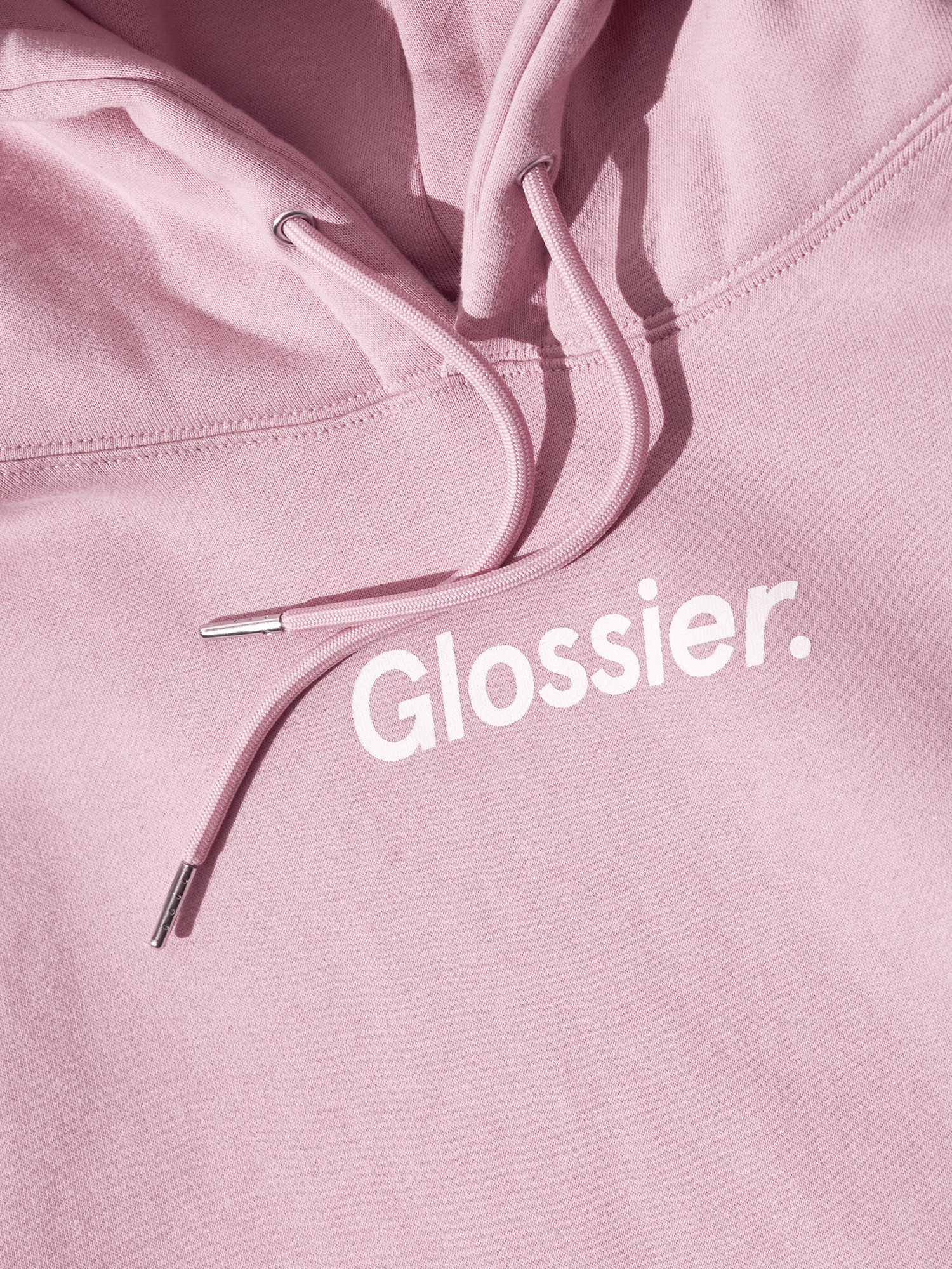 glossier pink hoodie