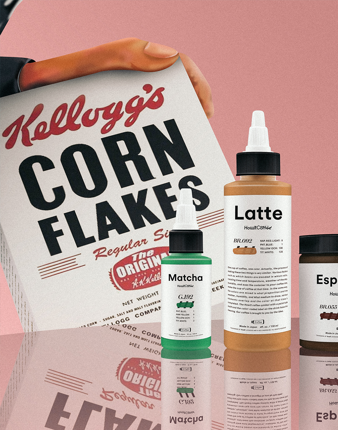 An advertisement featuring Howlt Coffee paints.