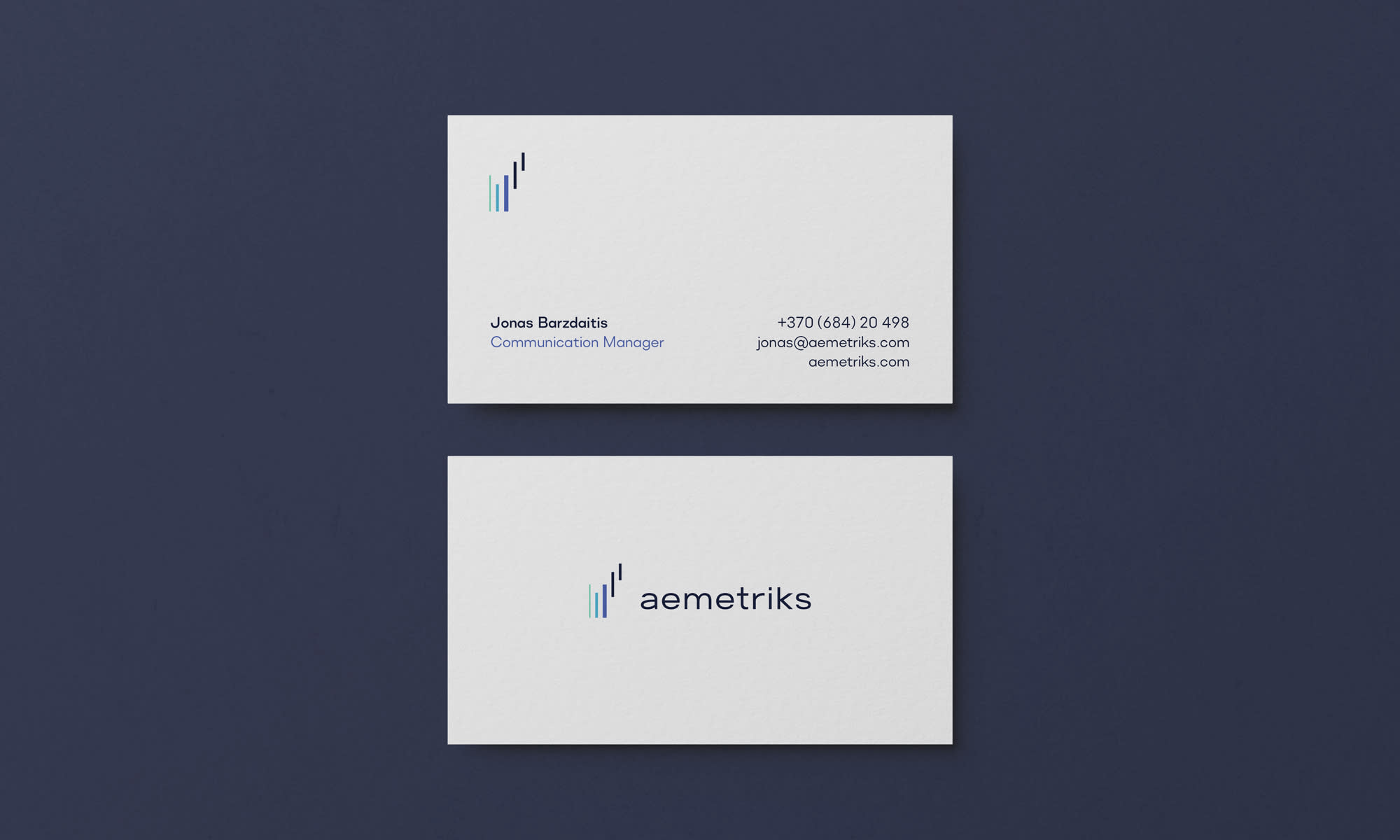 Branding on business cards