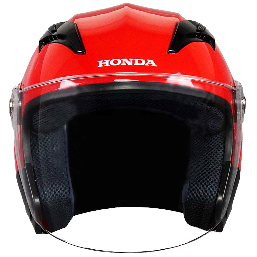 HELMET OPEN FACE RED L NEW