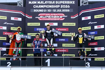 F.C.C. - Honda Philippines, Inc. Racing Team together with rider Carlsen Solis Dominates Malaysian Superbike Championship (MSBK) Round 2 with Double Victory at Sepang.