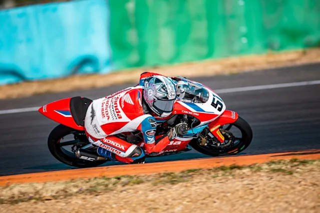 Alfonsi Daquigan of Honda Asia Dream Racing Junior Team Faces Tough Challenge in Round 4 of the Moto4 European Cup in France