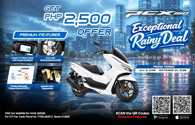PCX160 Road Sync Exceptional Rainy Deal