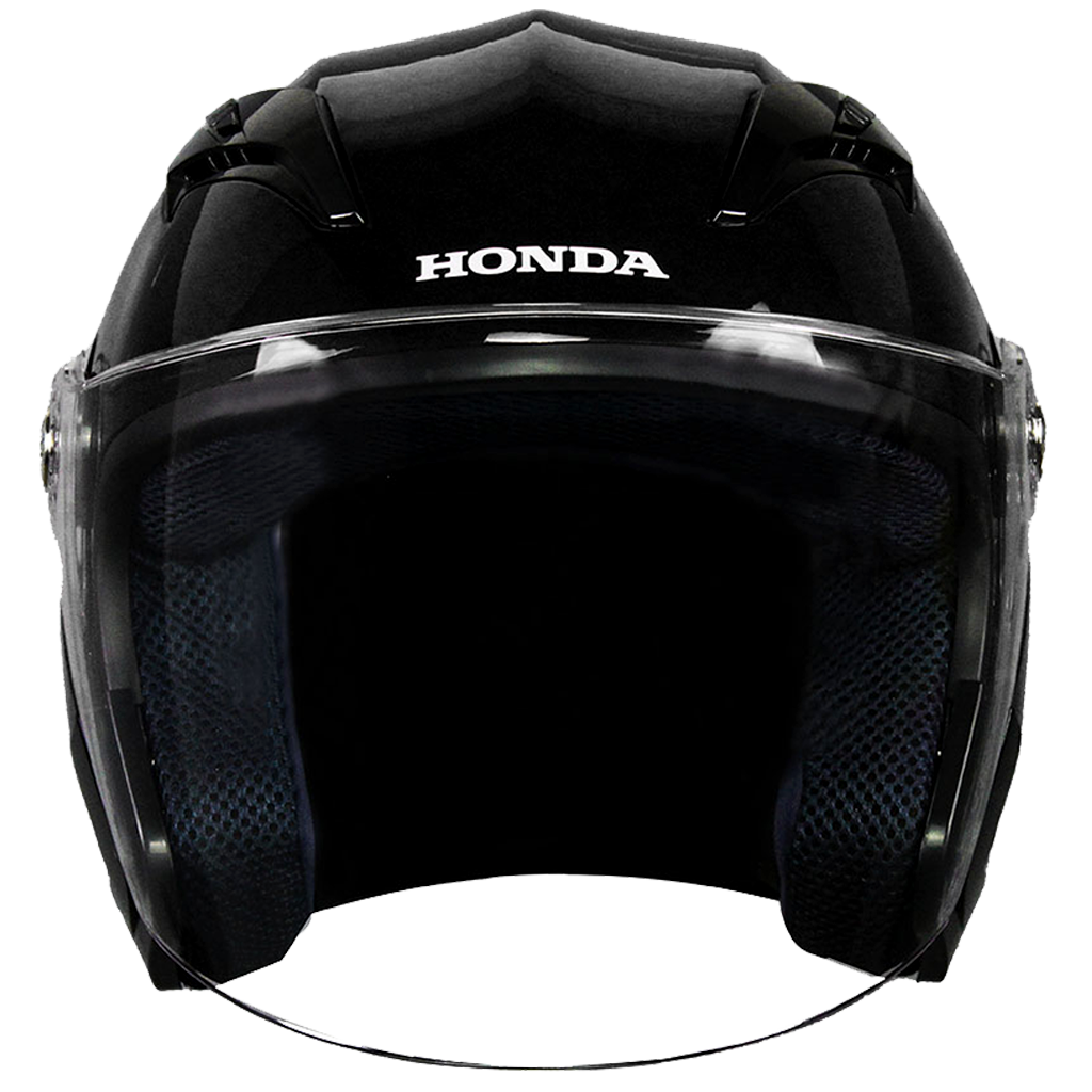 HELMET OPEN FACE BLK L NEW