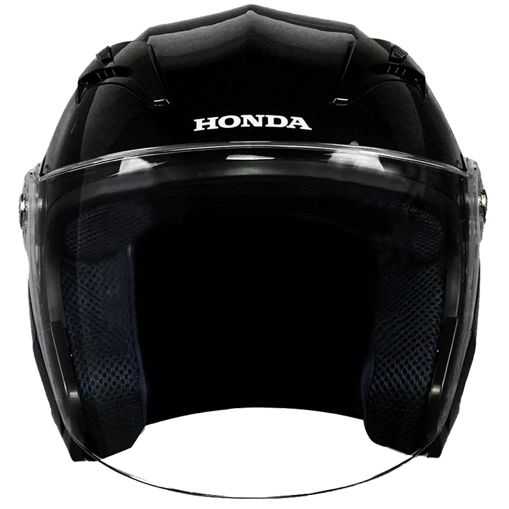 HELMET OPEN FACE BLK L NEW