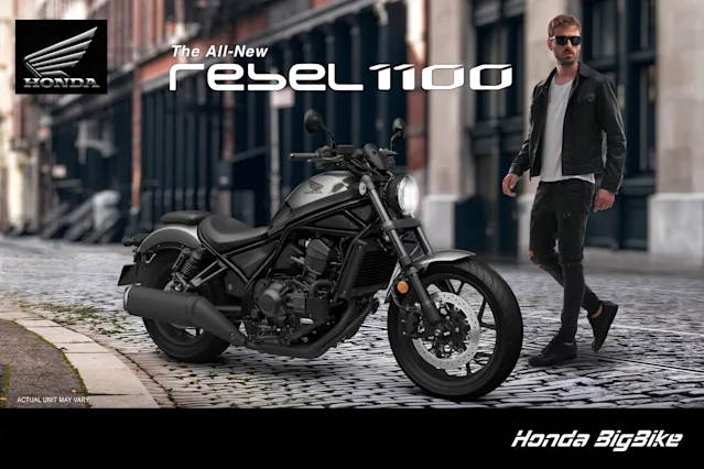 The All-New Rebel1100: New Modern Street Bobber Style Bike