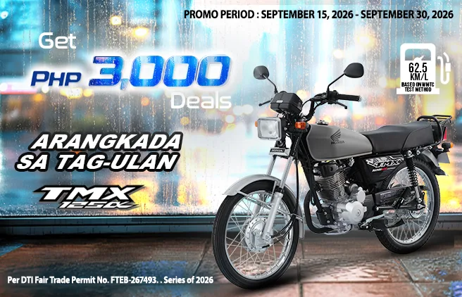 Arangkada sa Tag-Ulan - TMX125 Promo