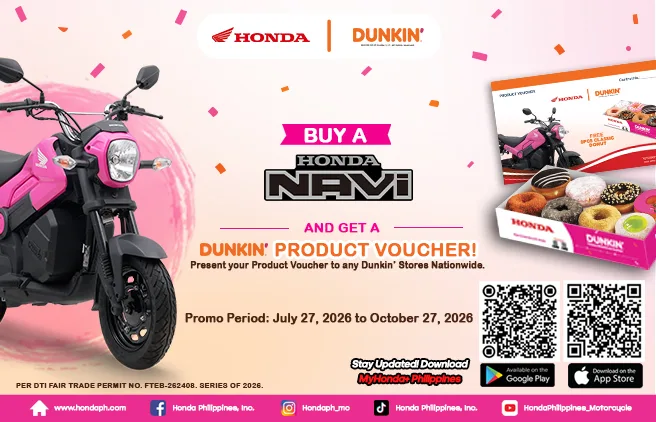 Honda NAVi Ride Away with Dunkin' Treats!