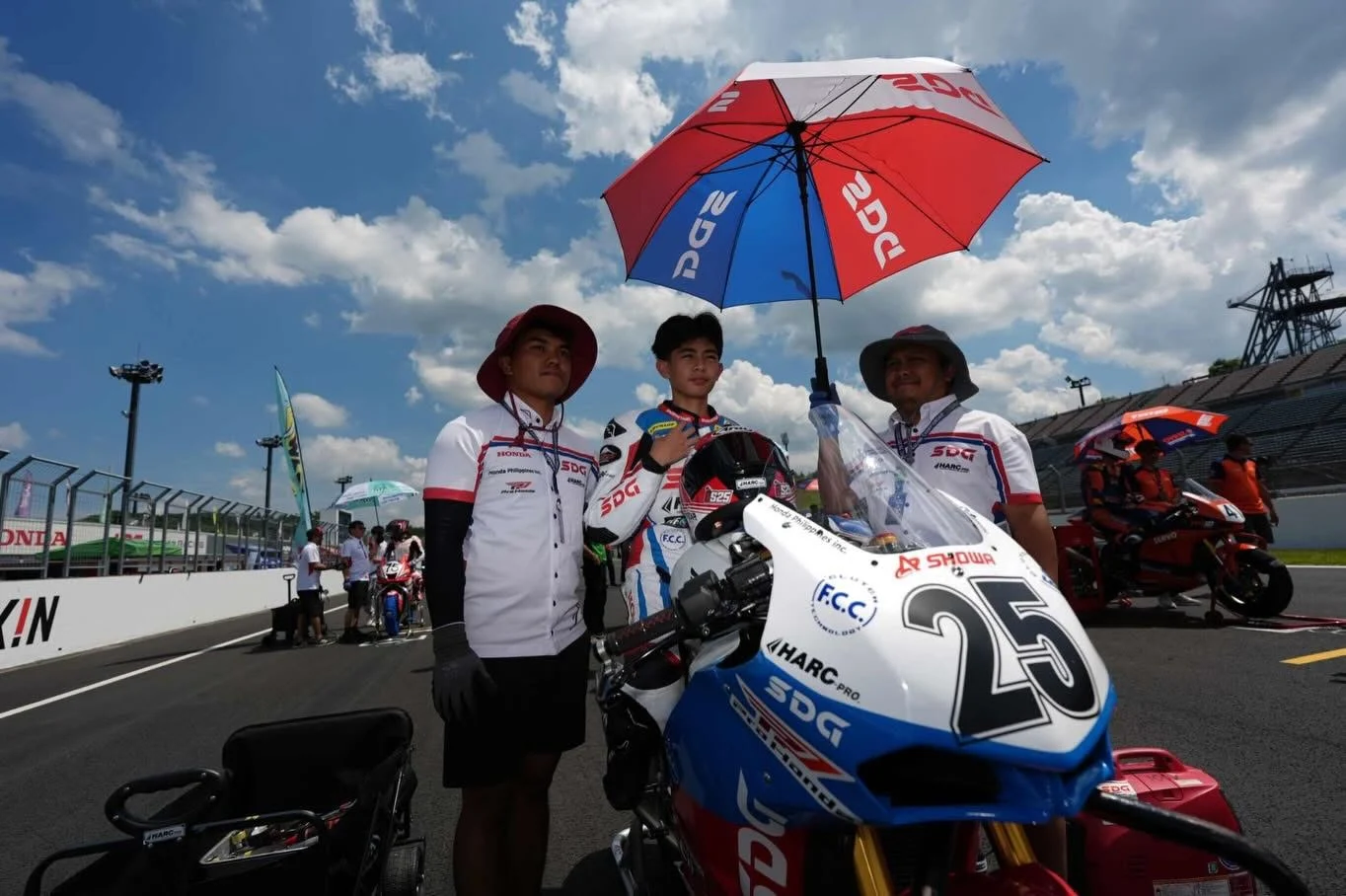 Carlsen Solis with SDG HARC-PRO Honda Philippines Racing Team Faces Challenging Weekend at ARRC Round 3 in Japan