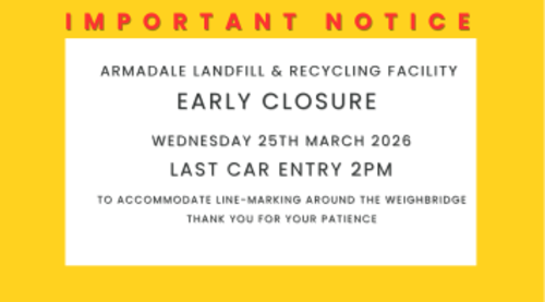 ALARF early closure alert for 25th March 2026