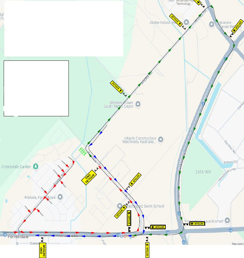 Proposed Temporary Closure of Roads - Anstey Road, Forestdale