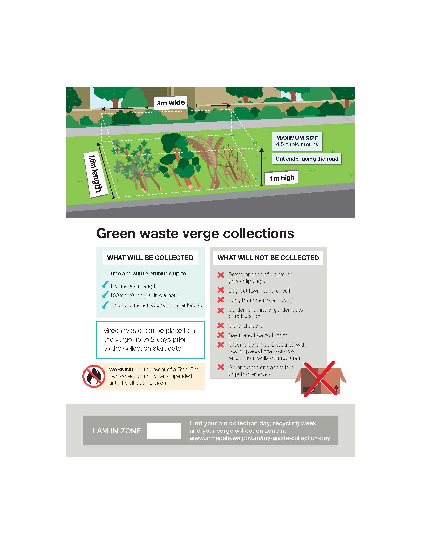 Green waste verge collection info picture