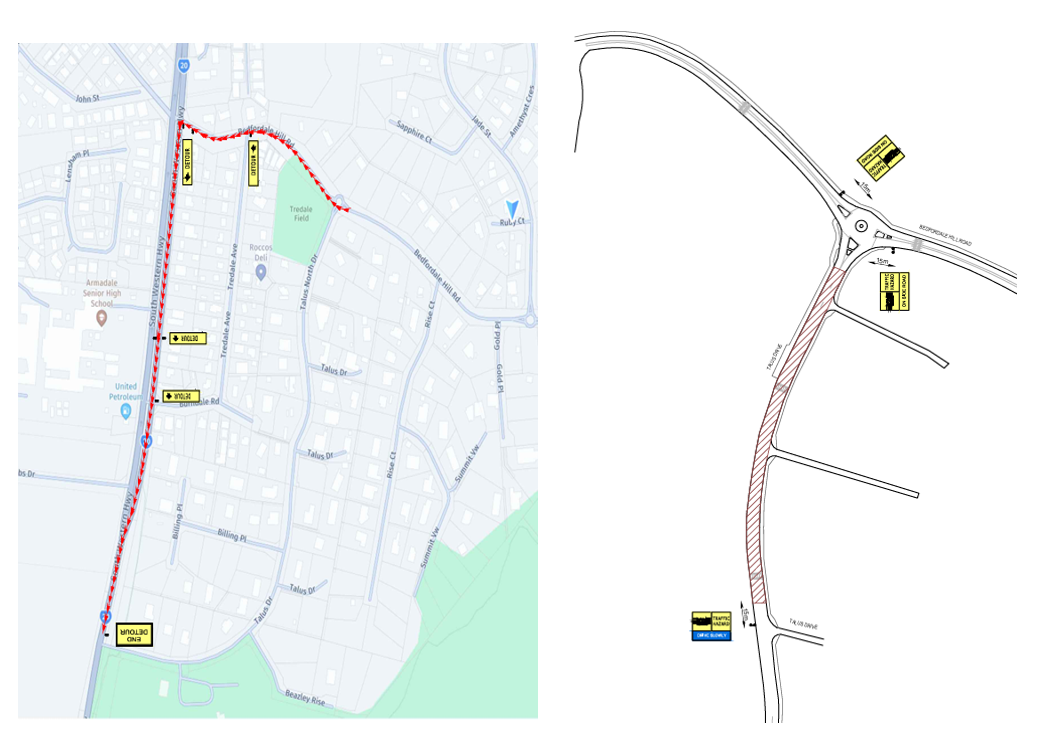 Temporary Closure of Road, TALUS DRVIE, MOUNT RICHON