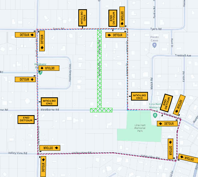 Temporary Closure of Road, GEORGE ROAD AND WESTBORNE ROAD intersection, Roleystone