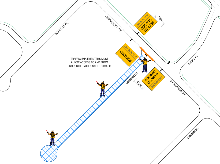 Temporary Closure of Road, MIGNON COURT, ARMADALE