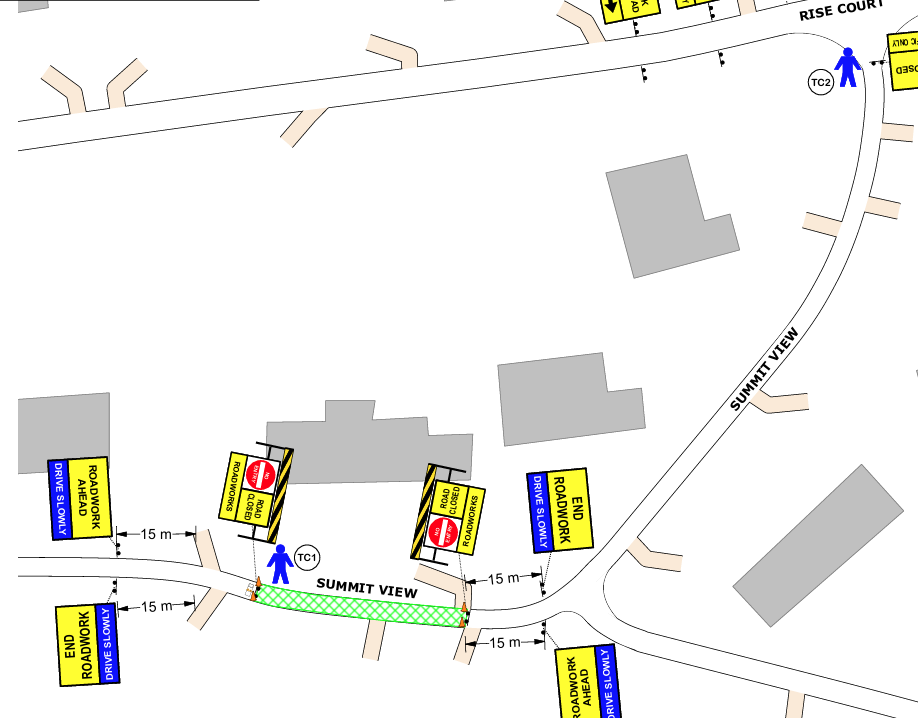 Temporary Closure of Road, SUMMIT VIEW, Mount Richon