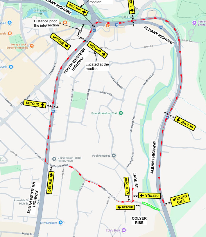 Bedfordale hill road road closure.png