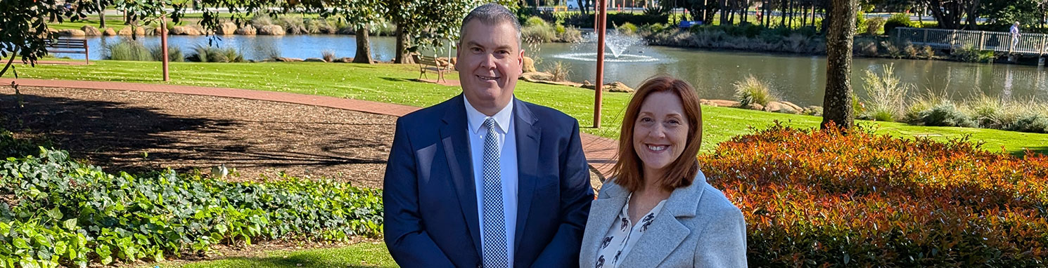 Mayor Ruth Butterfield hosted a visit from Mayor Glenn Docherty