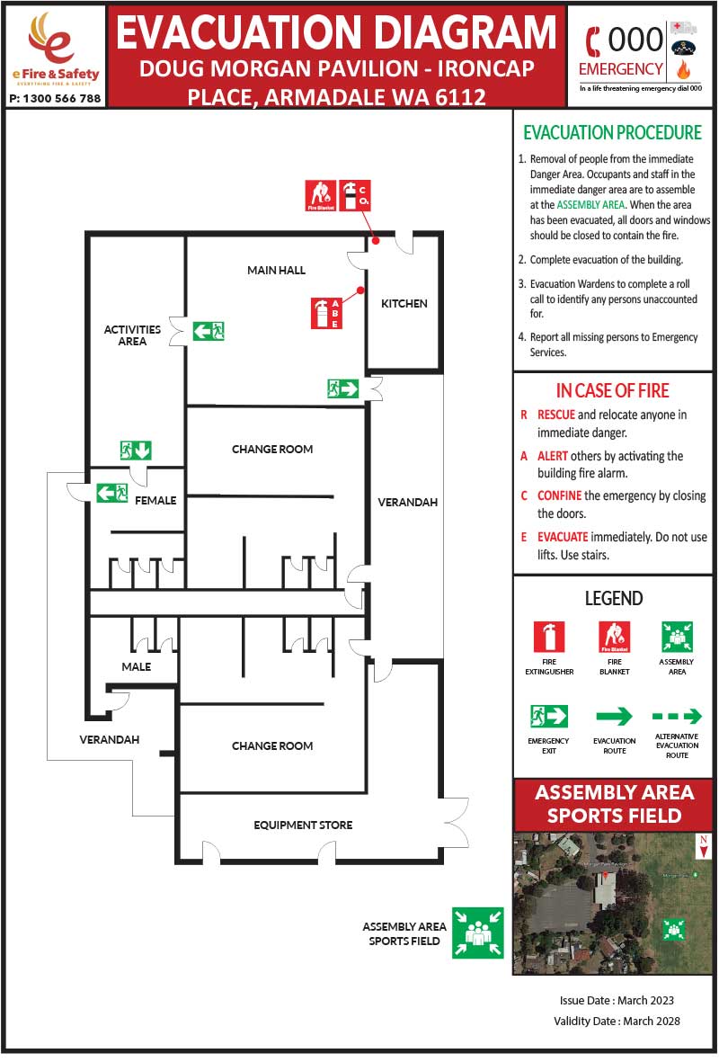 Doug Morgan Pavilion evacuation plan