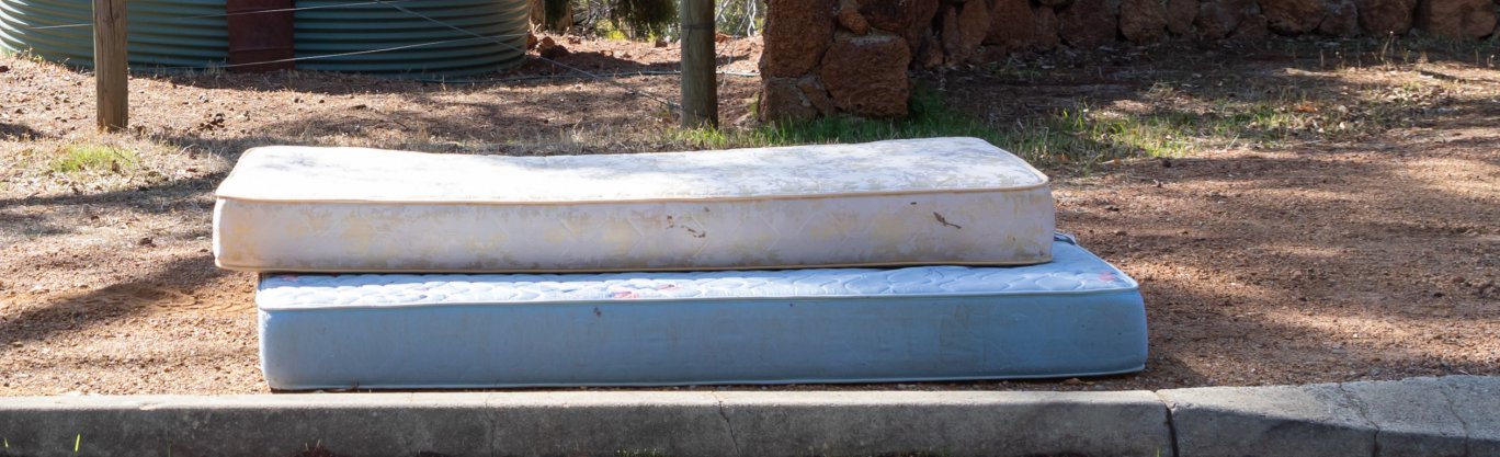 Mattresses on verge