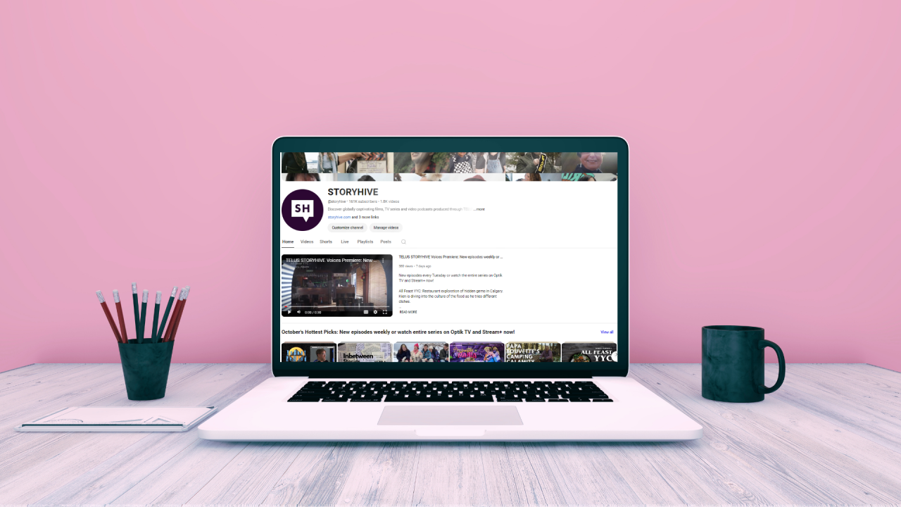 Explore TELUS STORYHIVE’s Refreshed YouTube Channel – New Playlists & More