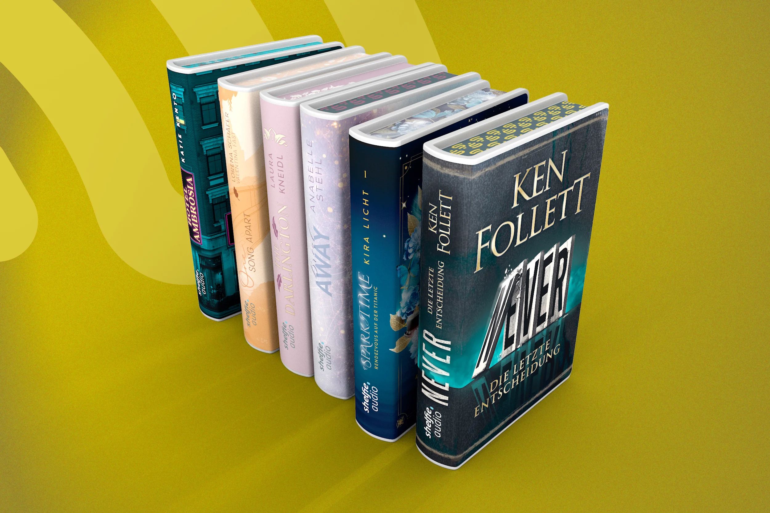 Mehrere Shelfies sind hintereinander aufgereiht.