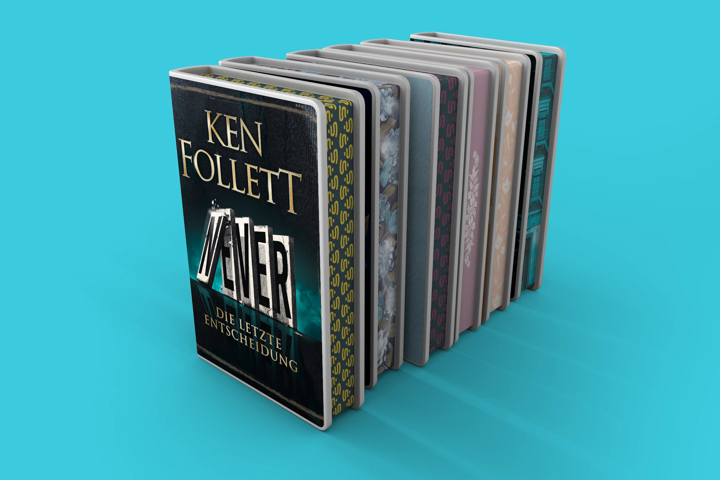 Eine Reihe von Shelfies