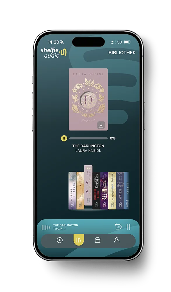 Ein Smartphone mit der geöffneten Shelfie App