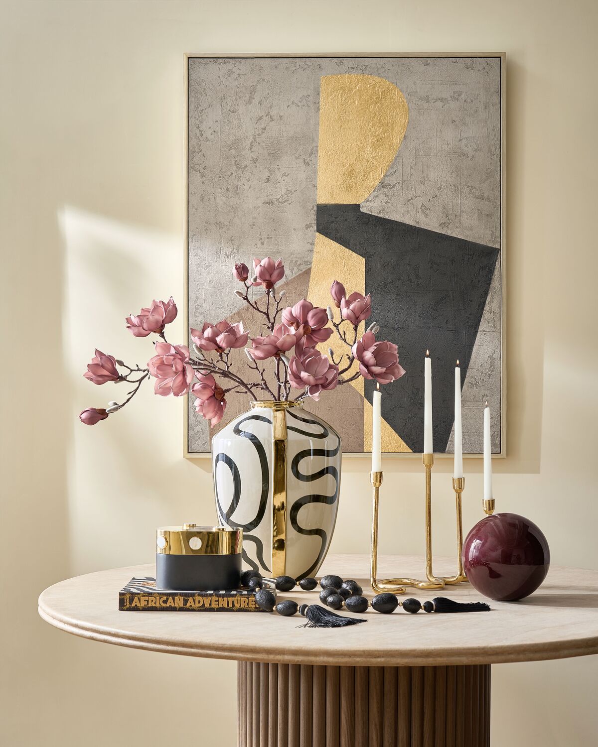 Black Glass Tree Set of 2 - 10