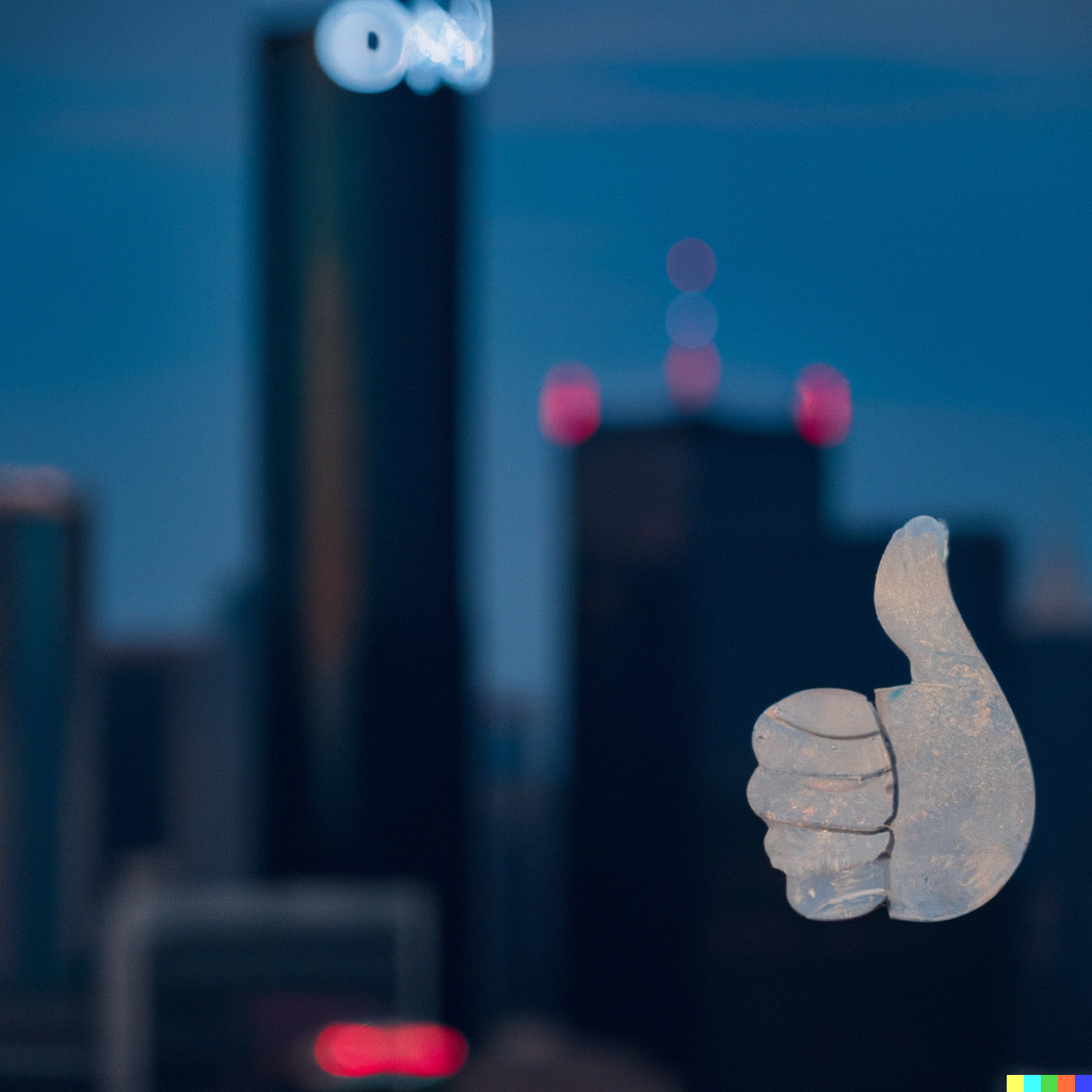 CNN 10 logo with a thumbs up in front of a city skyline