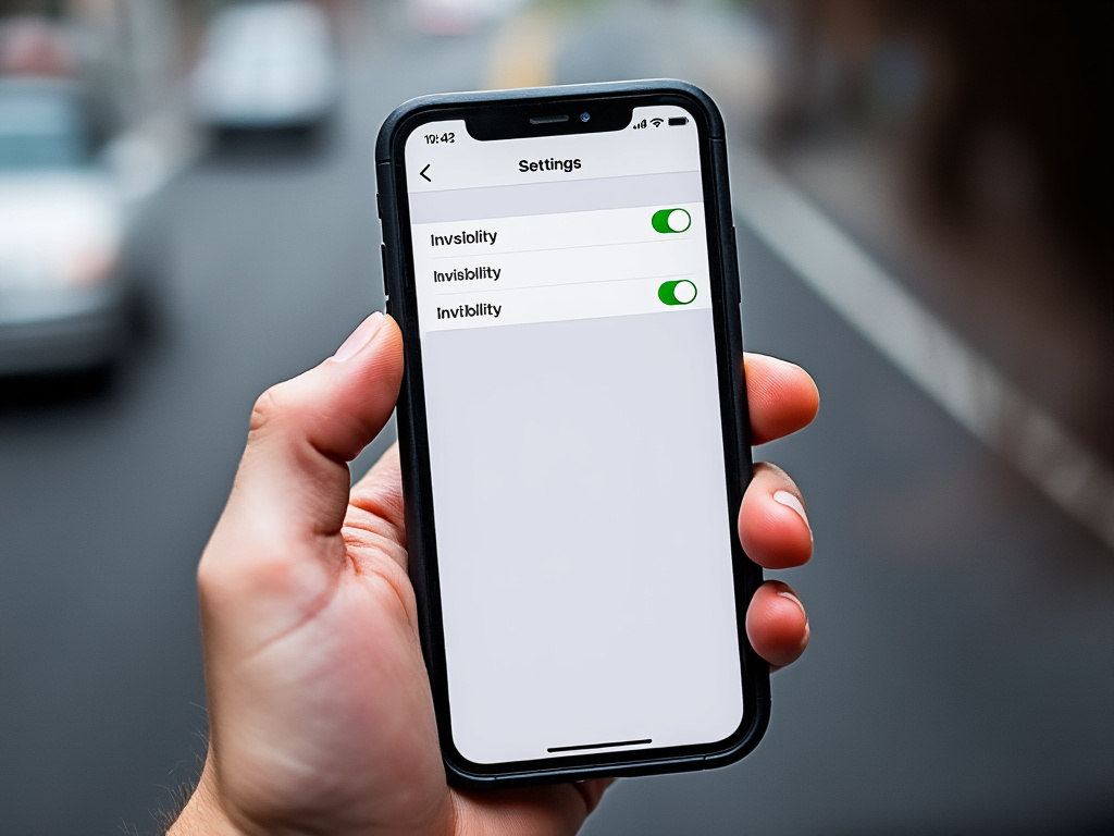a sleek new iPhone with an 'invisibility' mode activated