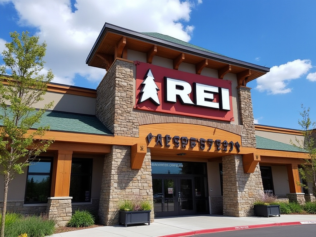 The front of an REI store
